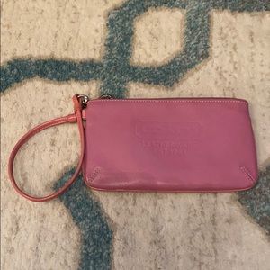 Coach wristlet pink
